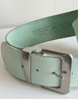 Sea Blue Leather Belt - Hey Jude
