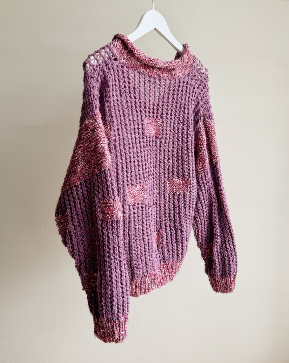 Mulberry Abstract Knit Sweater - Hey Jude