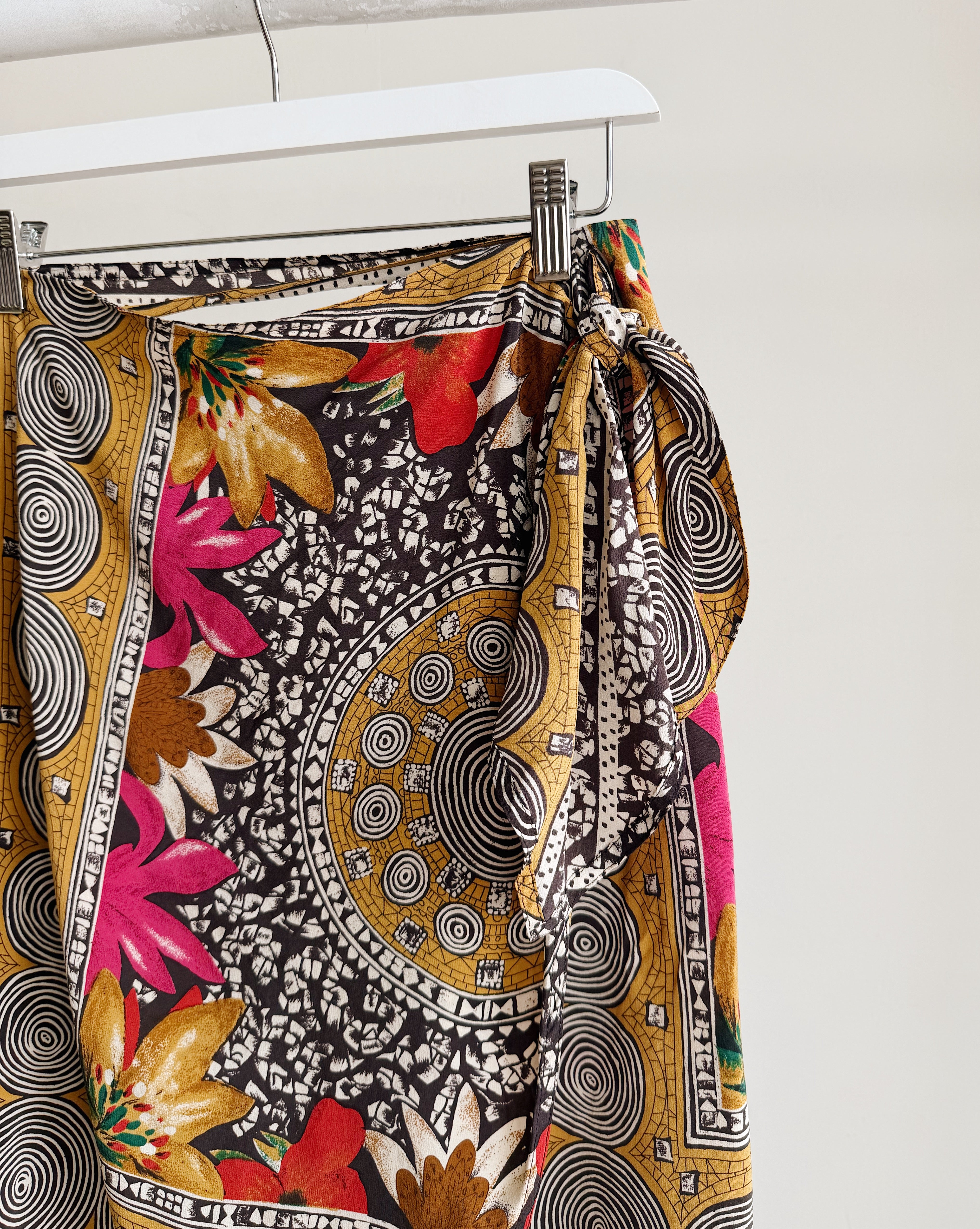 Printed Silk Wrap Skirt – Hey Jude