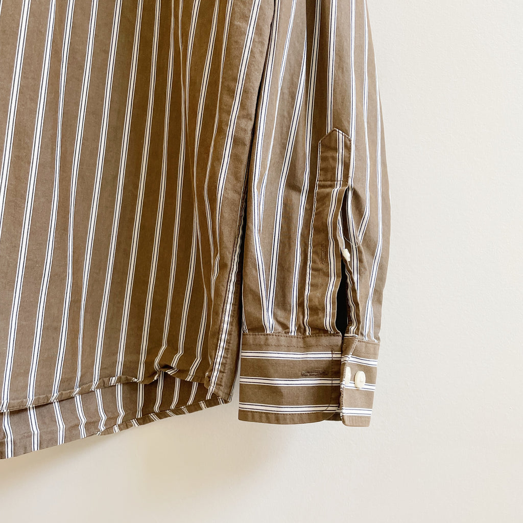 Cappuccino Cotton Button Down