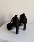 Black Suede Sonia Rykiel Pumps | Size 36.5