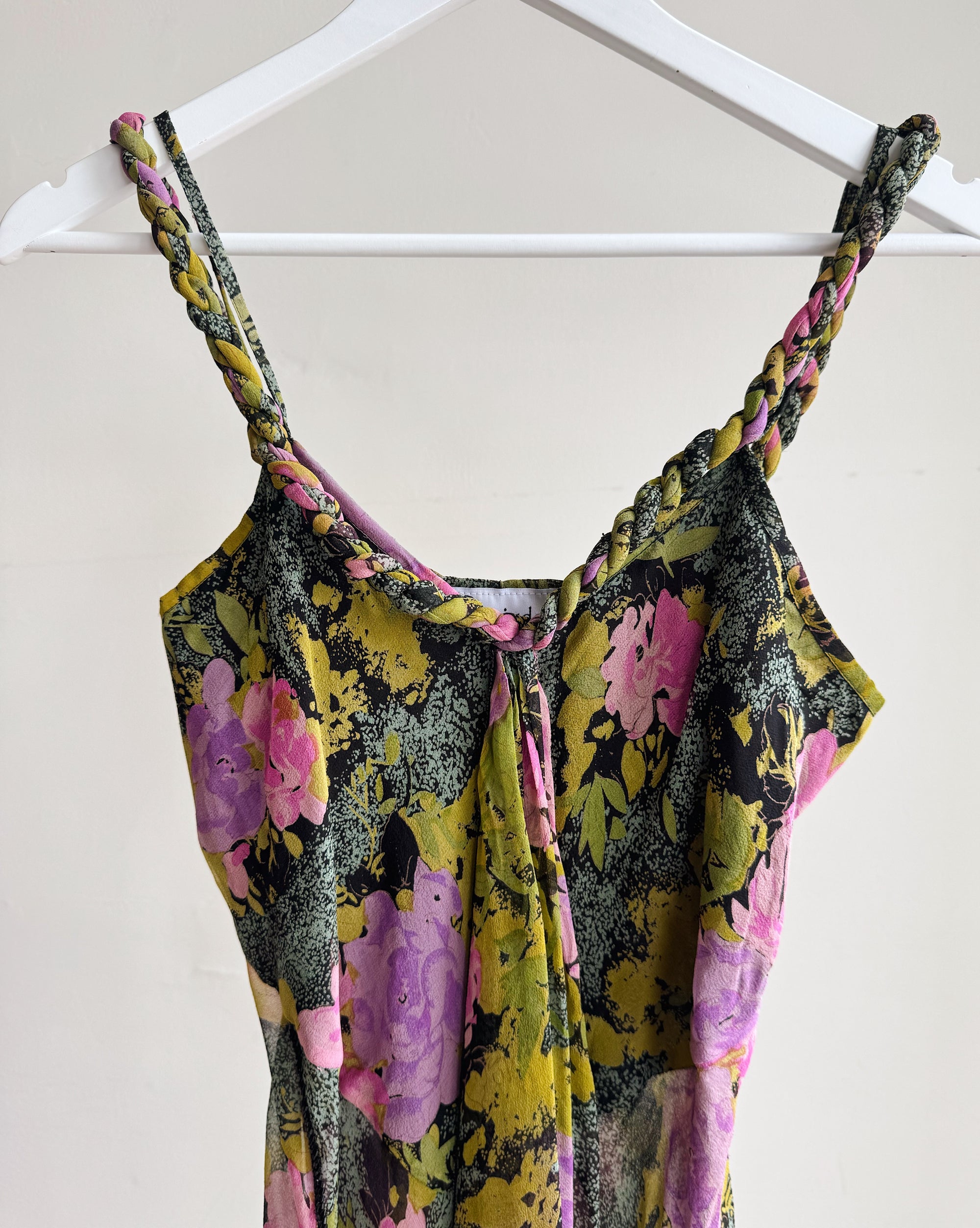 Floral Handkercheif Silk Beaded Cami