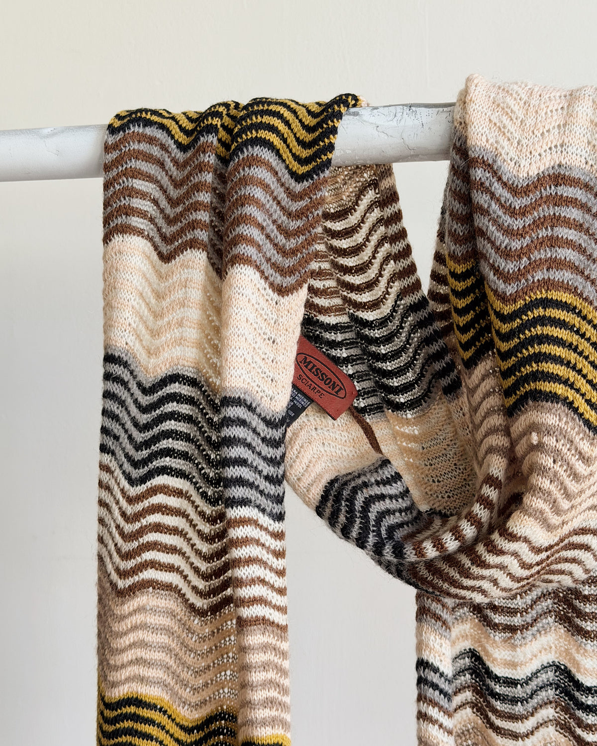 Missoni Striped Wool Skinny Scarf