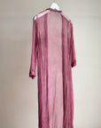 Berry Silk Crepe Duster