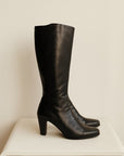 Onyx Tall Italian Leather Boots | Size 41