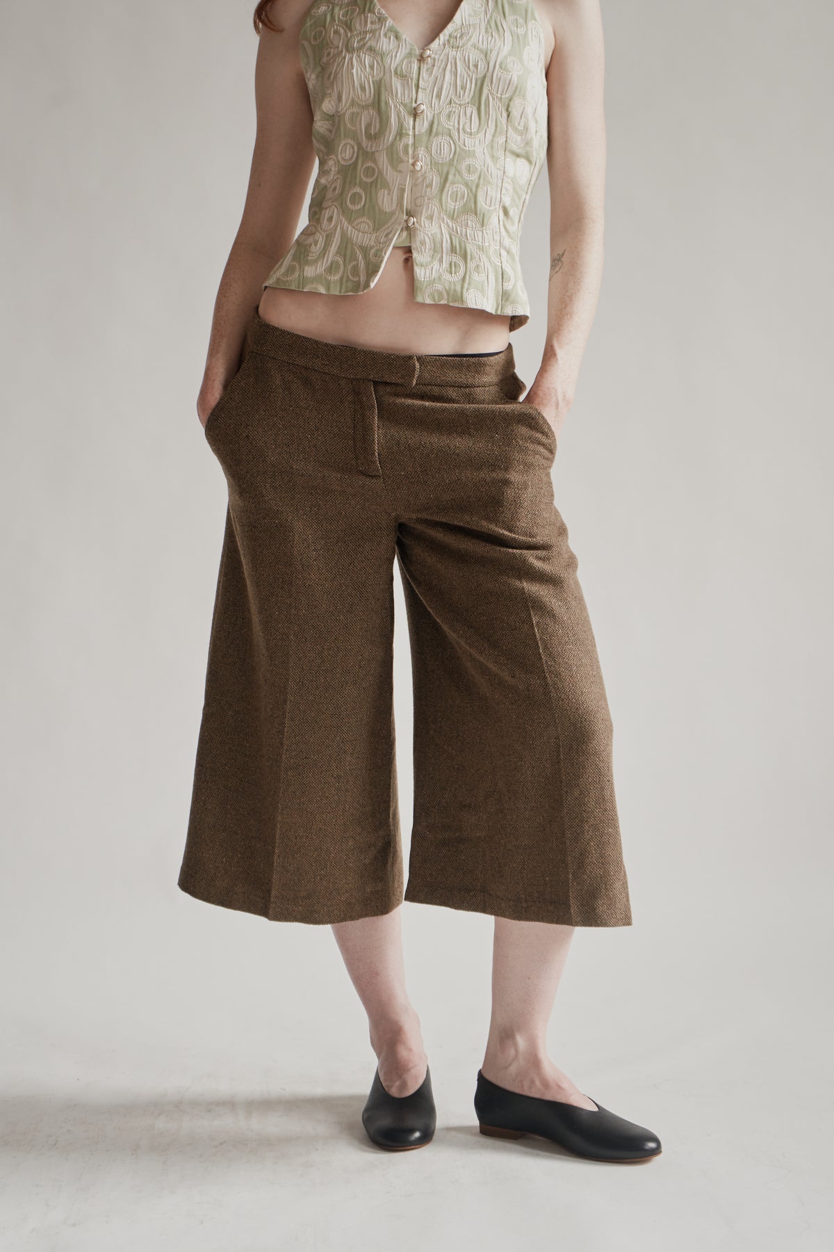 Moss Cashmere Silk Culotte - Hey Jude