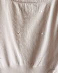 Blush Silk Knit Beaded Cami