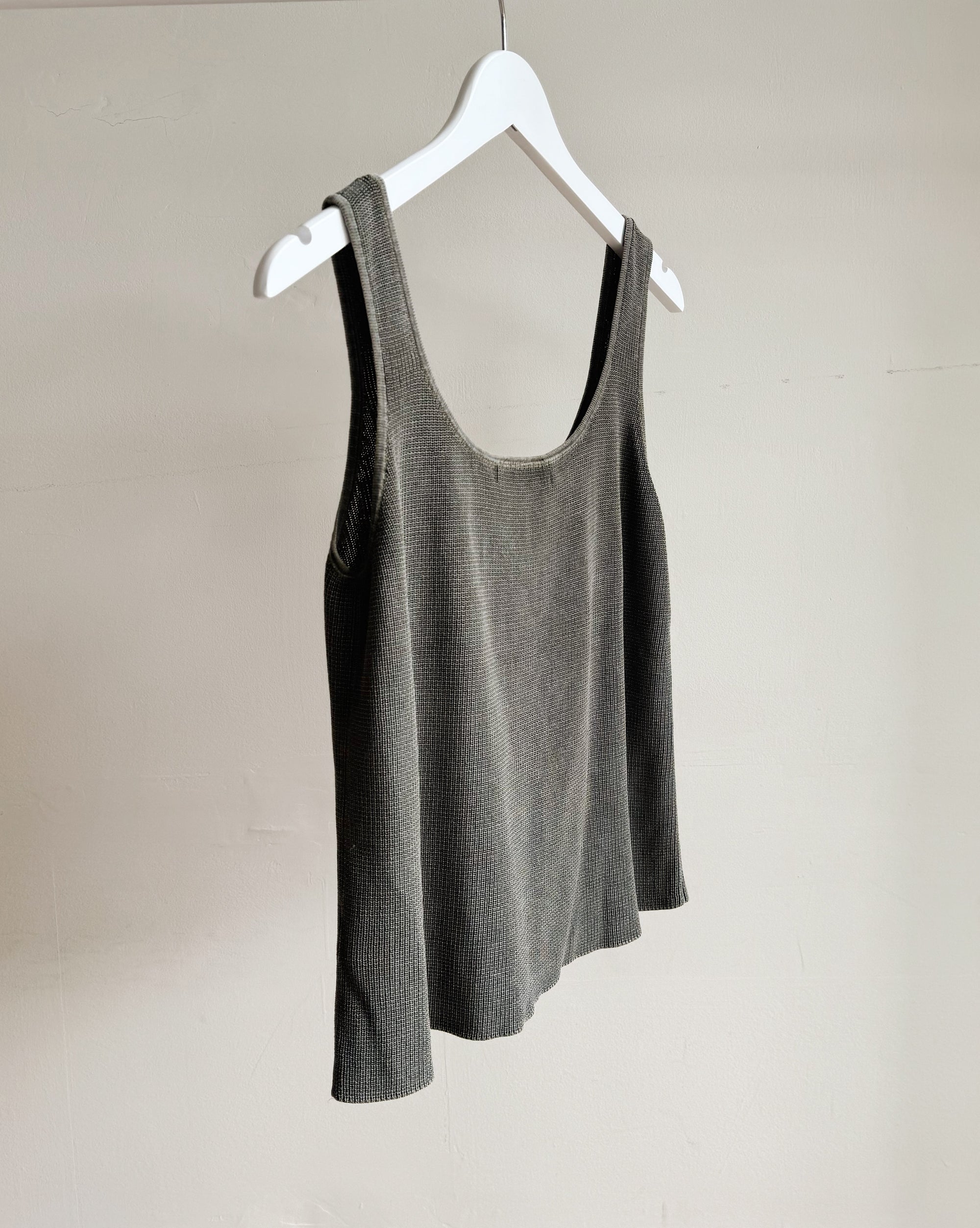 Kelp Silk Waffle Knit Tank - Hey Jude