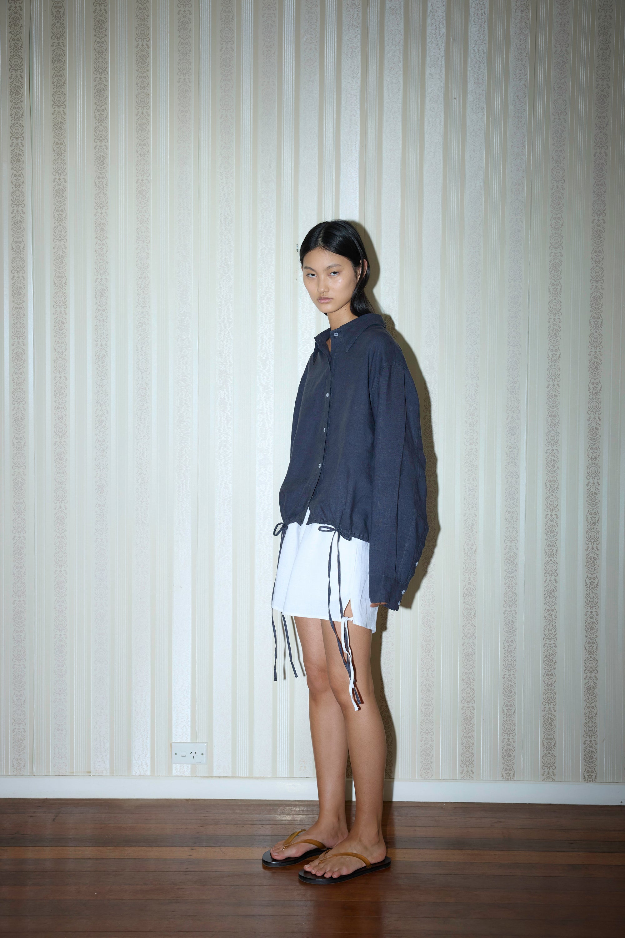 Deiji Studios | Hem Shirt in Ink