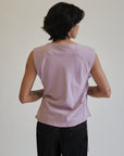 Wisteria Cotton Asymmetrical Wrap Top - Hey Jude