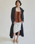 Navy Longline Trench Coat - Hey Jude
