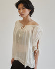 Marc Jacobs Cream Silk Peasant Blouse - Hey Jude