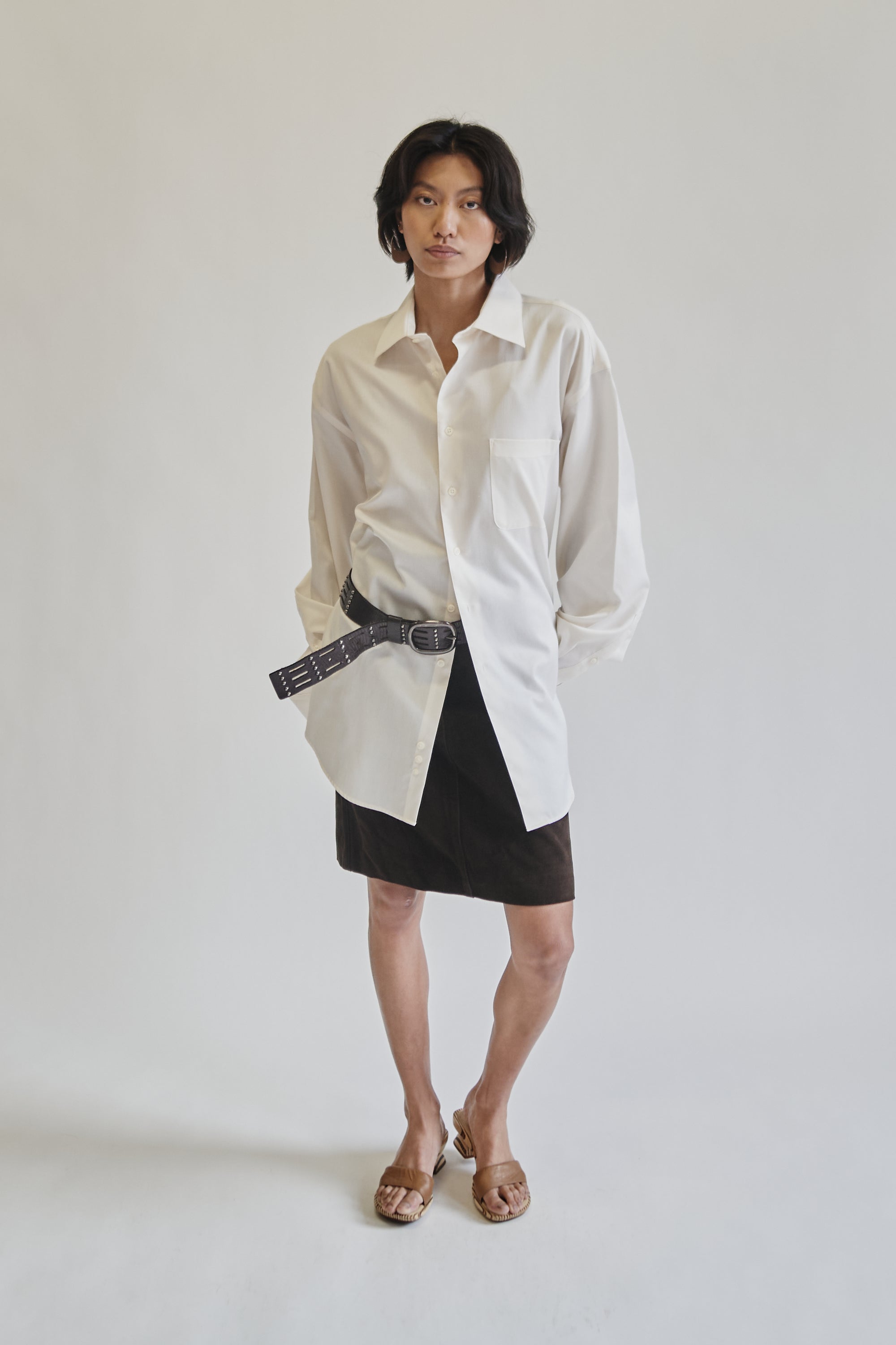 Cream Classic Cotton Button Up - Hey Jude