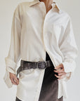 Cream Classic Cotton Button Up - Hey Jude
