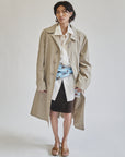 Sandstone Classic Minimal Cotton Trench - Hey Jude
