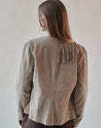 Dust Suede Fringe Jacket
