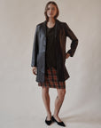 Russet Brown Leather Coat