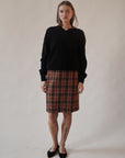 Black Cashmere V-Neck Sweater