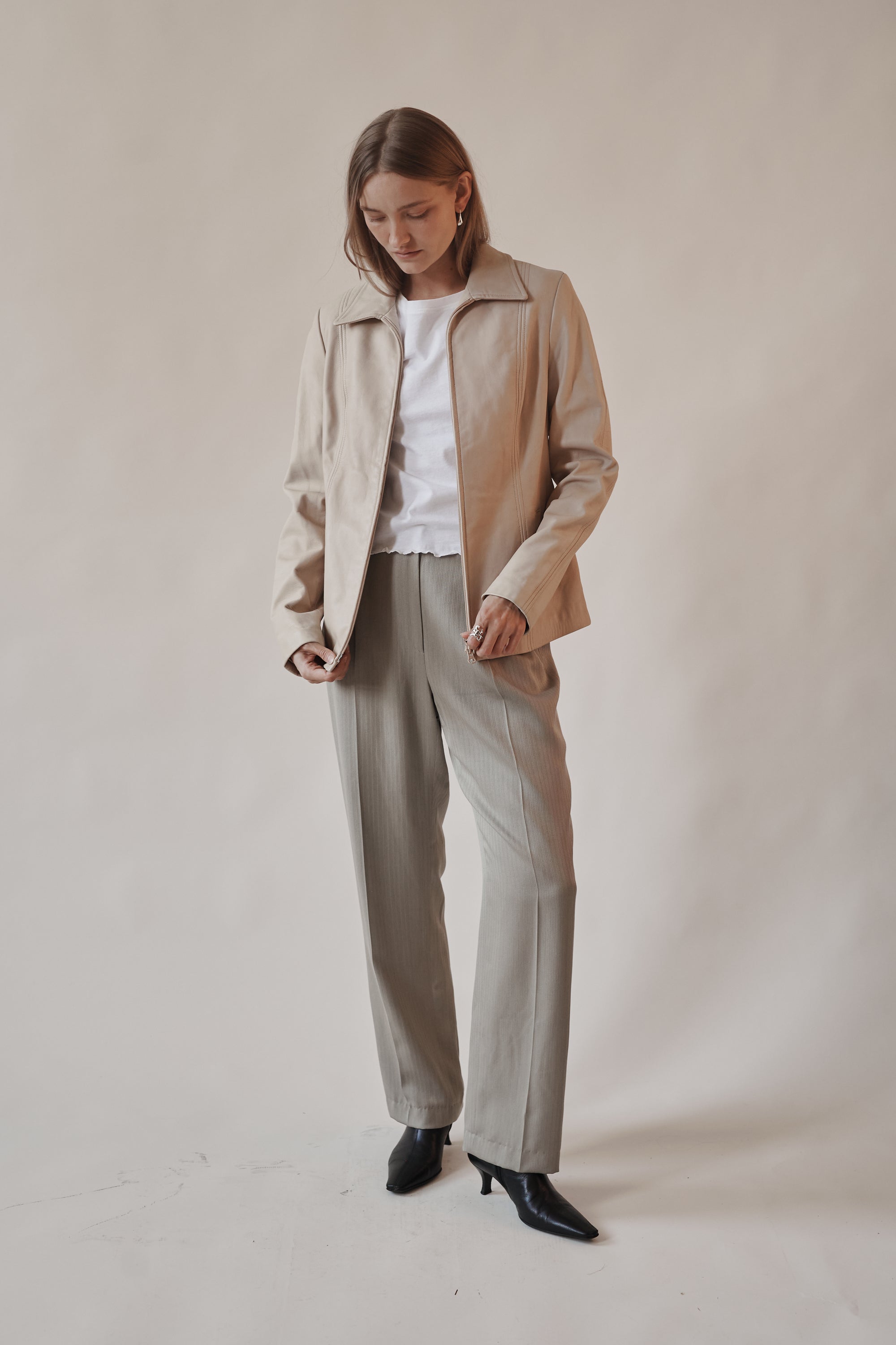 Dust Leather Zip Jacket