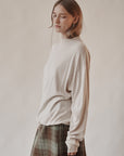 Oat Silk Knit Pullover Sweater