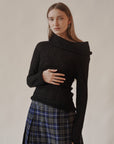 Raven Mohair Cowl Neck Sweater