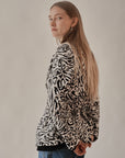Zebra Silk Cropped Trench Coat