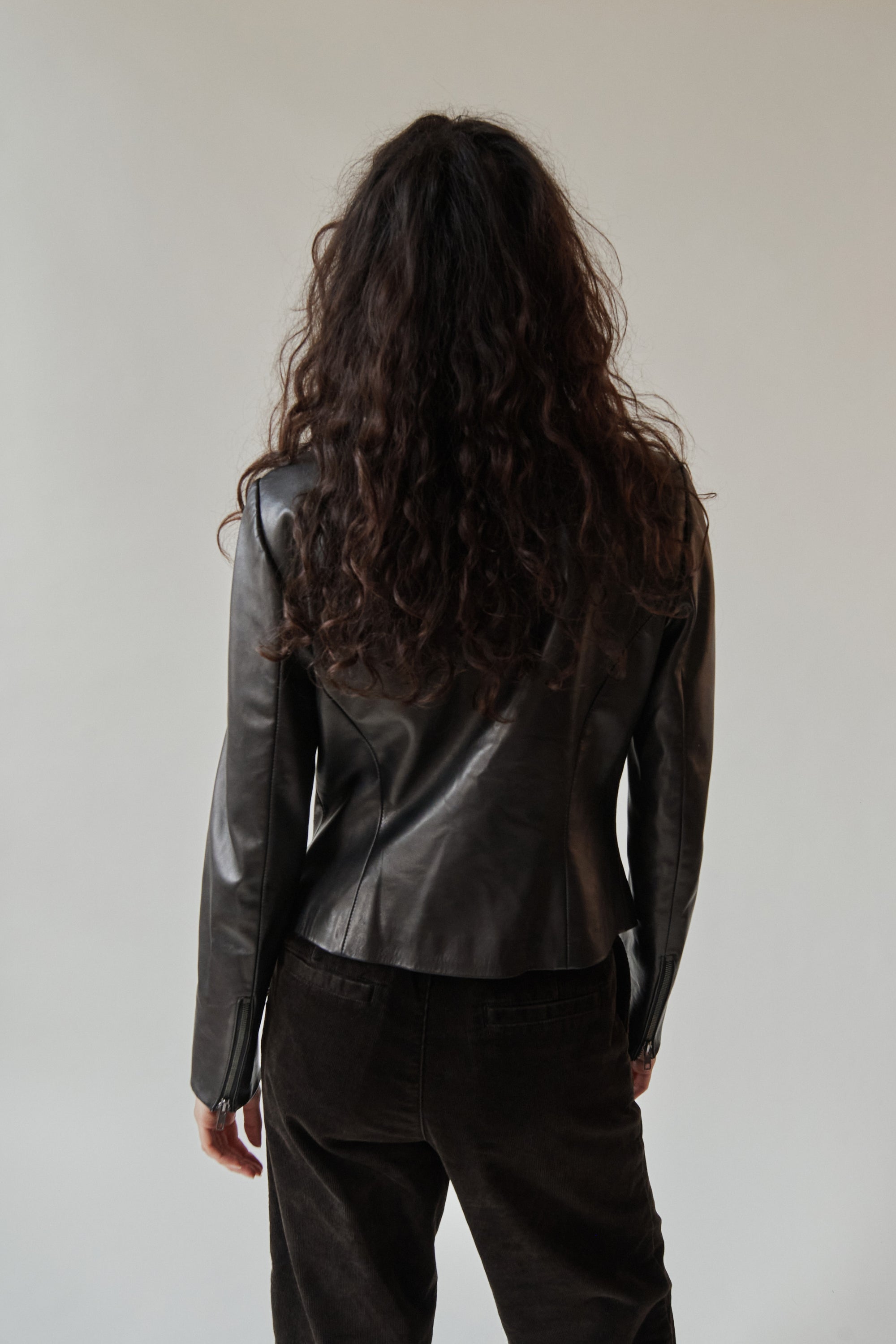 Midnight Zip Leather Jacket