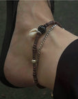 Sea + Pattern | Cowry Anklet