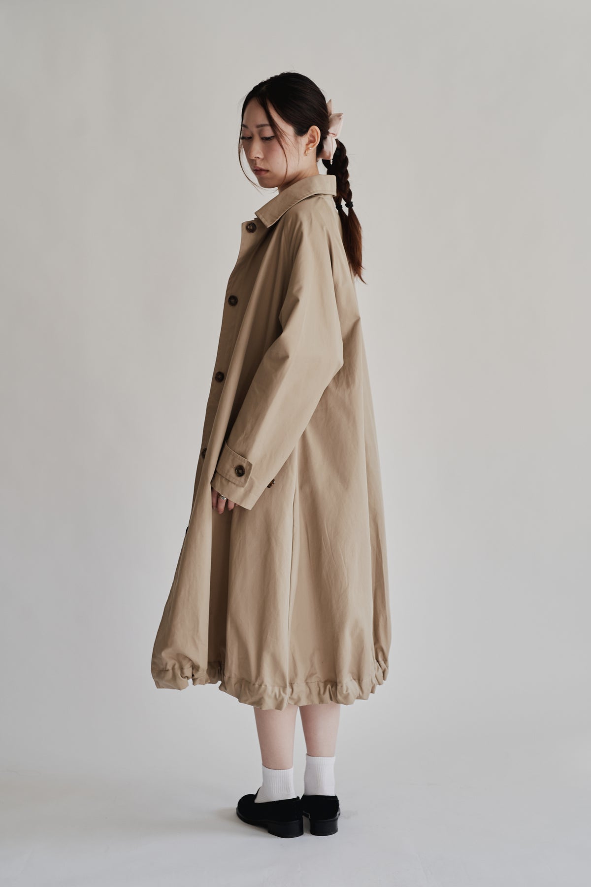 Javia Leung | Bubble Hem Trench Coat