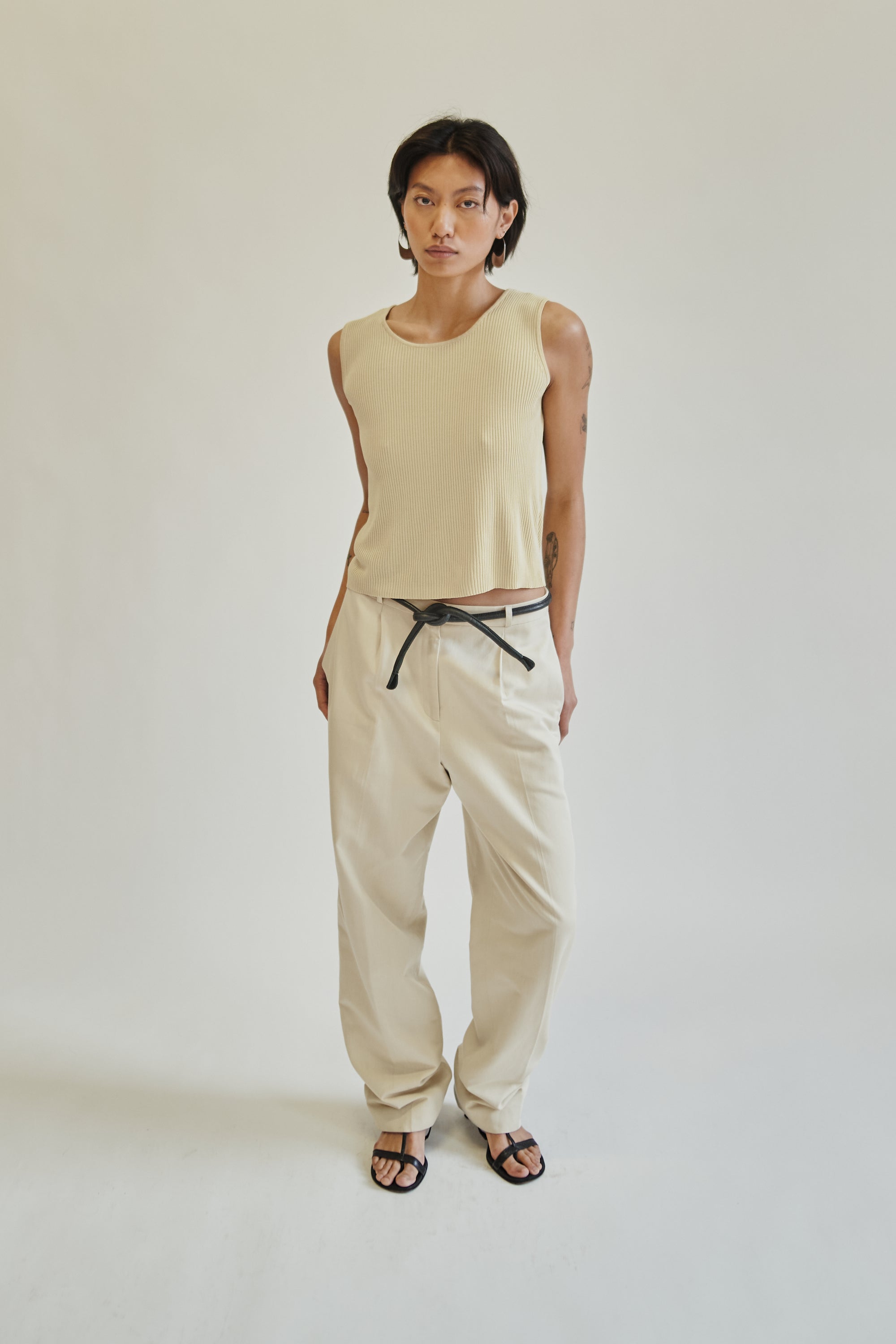 Butter Silk Ribbed Sleeveless Top - Hey Jude