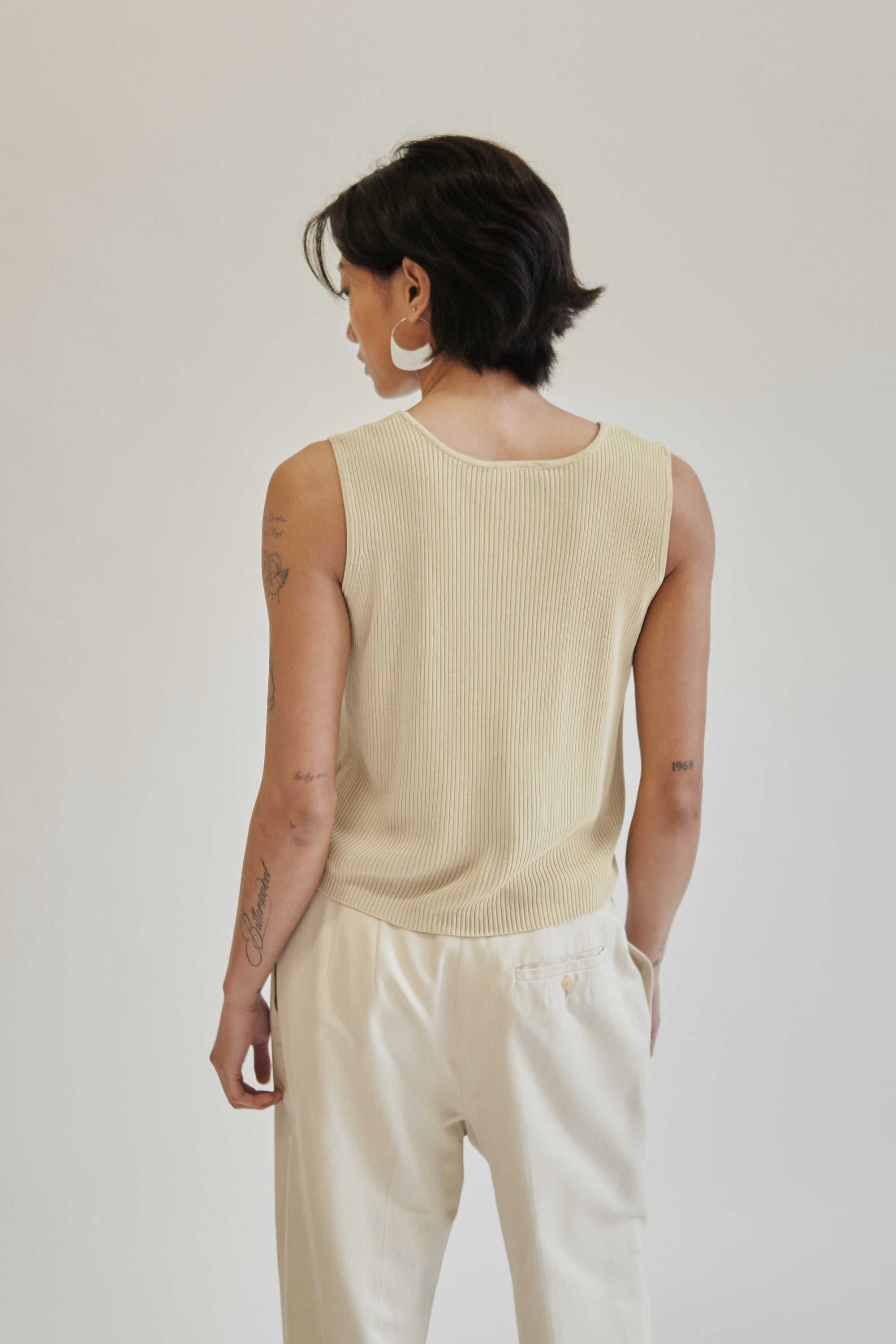Butter Silk Ribbed Sleeveless Top - Hey Jude