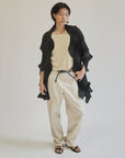 Black Pleated Sculptural Jacket - Hey Jude