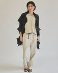 Black Pleated Sculptural Jacket - Hey Jude