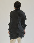 Black Pleated Sculptural Jacket - Hey Jude