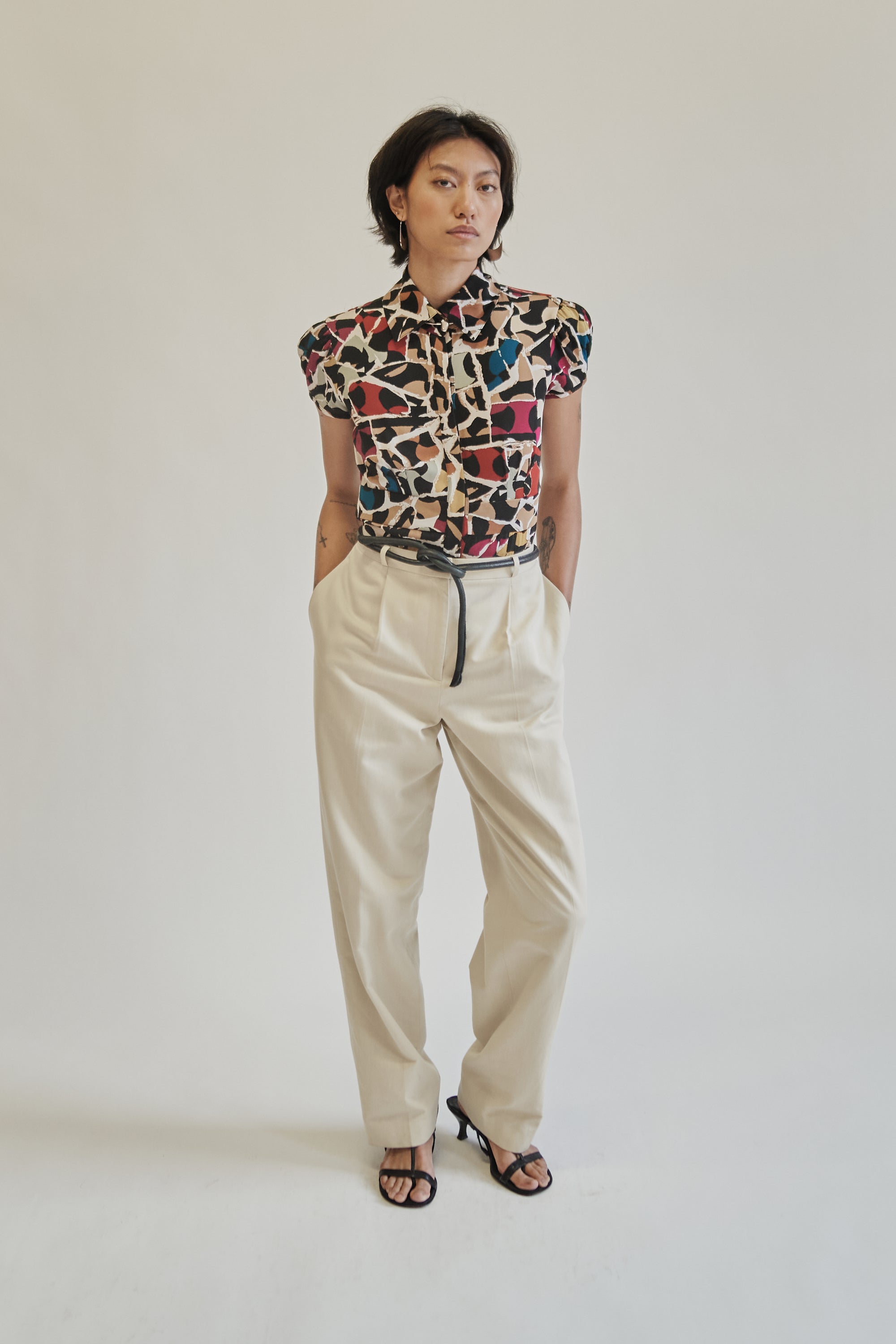 DVF Abstract Print Button Blouse - Hey Jude