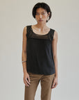 Midnight Braided Silk Tank - Hey Jude