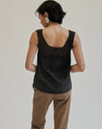 Midnight Braided Silk Tank - Hey Jude