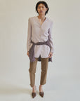 Wisteria Silk Minimalist Blazer - Hey Jude