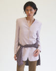 Wisteria Silk Minimalist Blazer - Hey Jude
