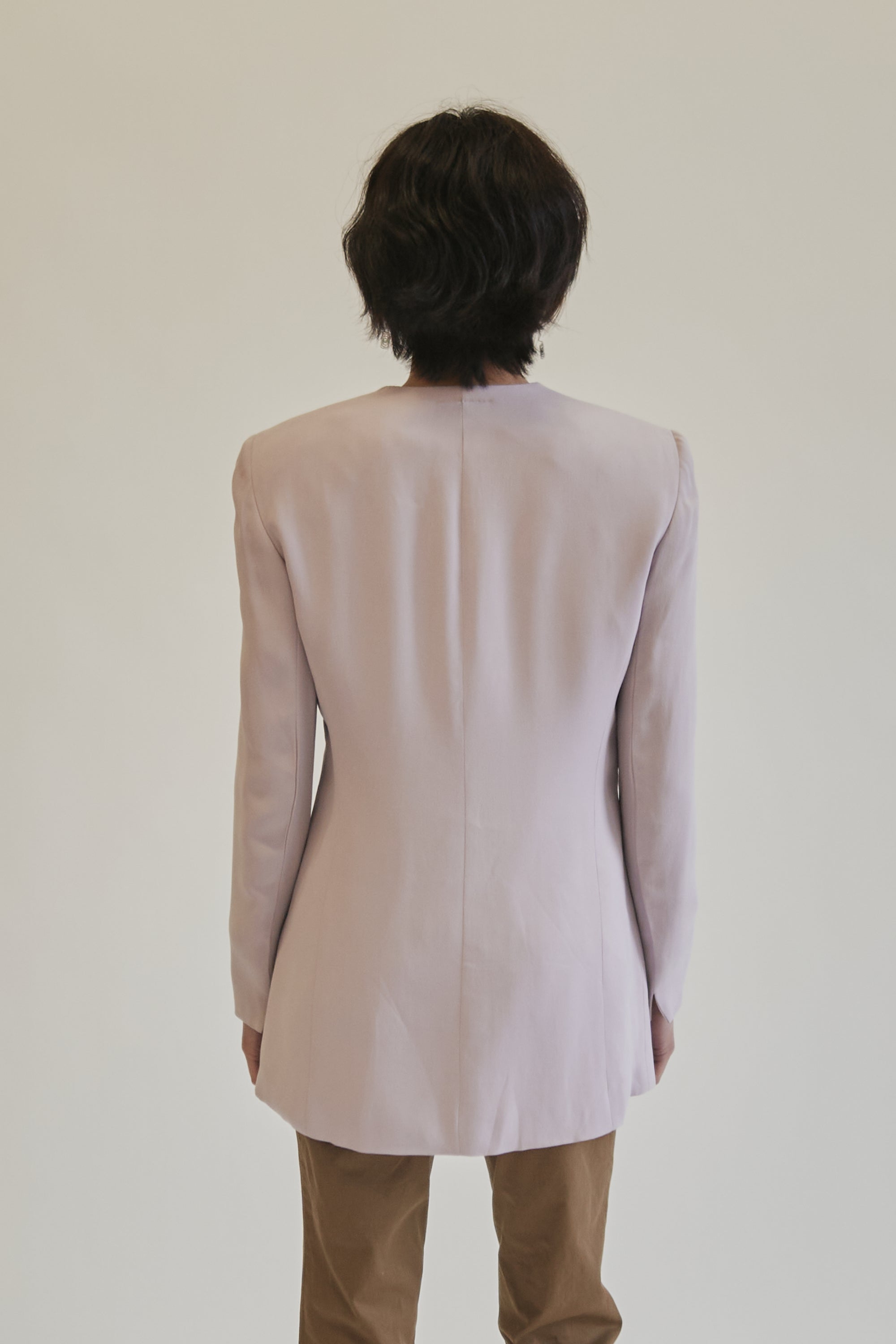 Wisteria Silk Minimalist Blazer - Hey Jude