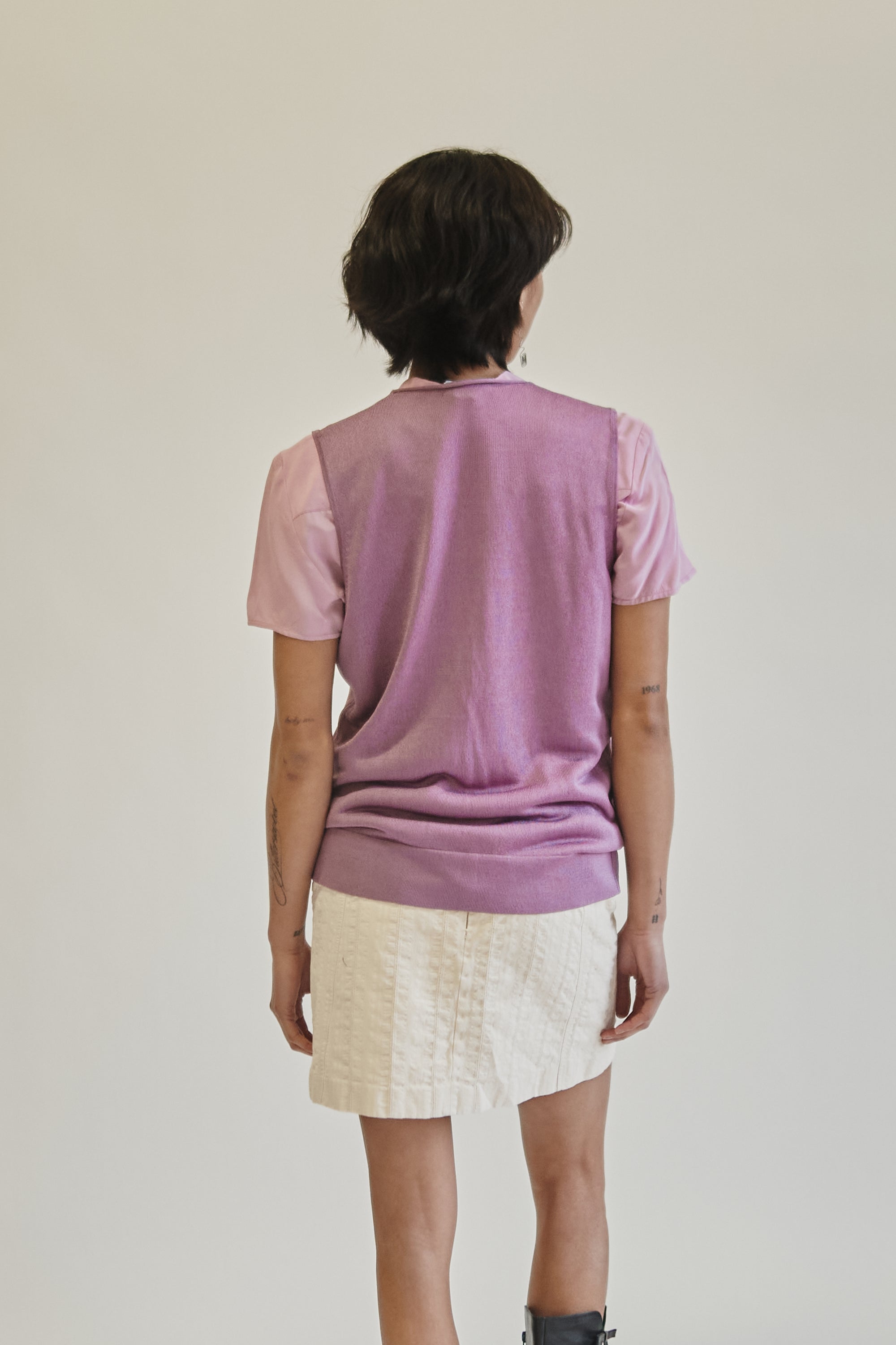 Orchid Deep V Knit Tank - Hey Jude