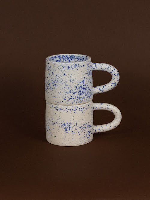 Blue Speckled Mug - Hey Jude