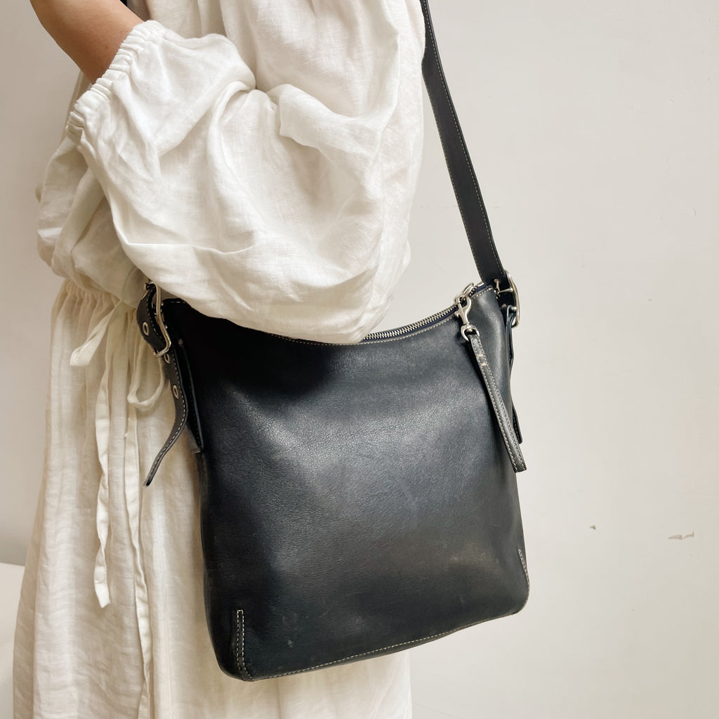 Coach Dusty Blue Convertible Shoulder Bag