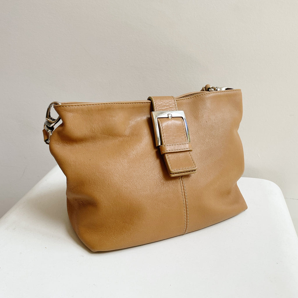 Tan Leather Shoulder Bag