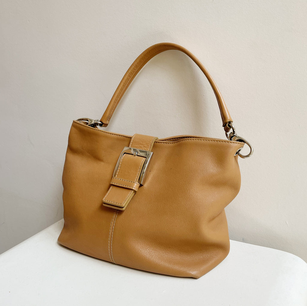 Tan Leather Shoulder Bag