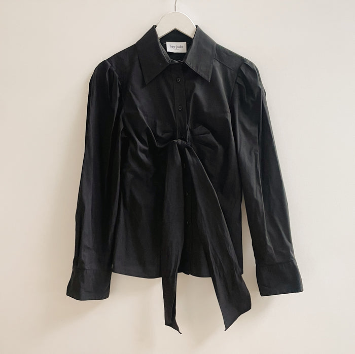 Midnight Bustier Button Down Shirt