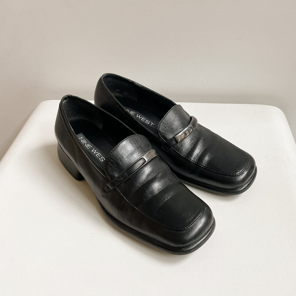 Soft Black Leather Loafer | size 7