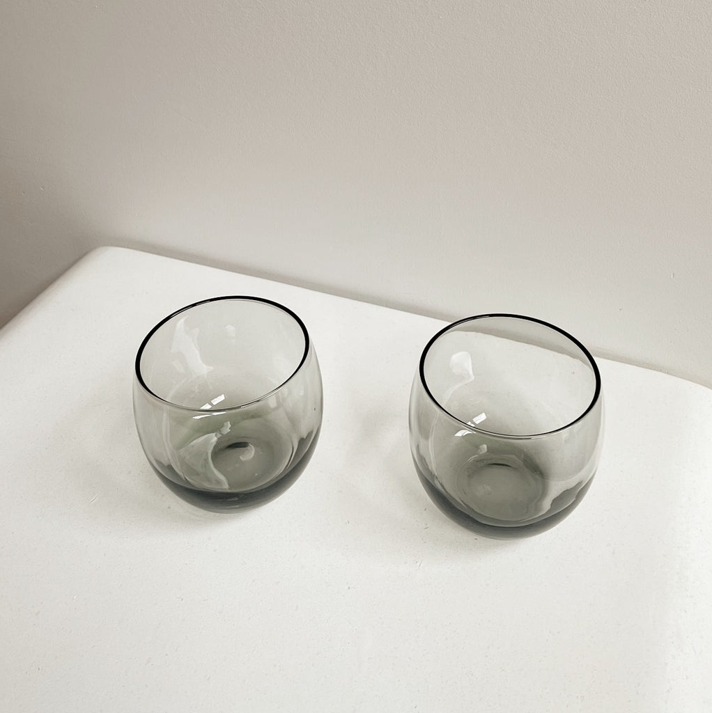 Light Smokey Bulb Glasses