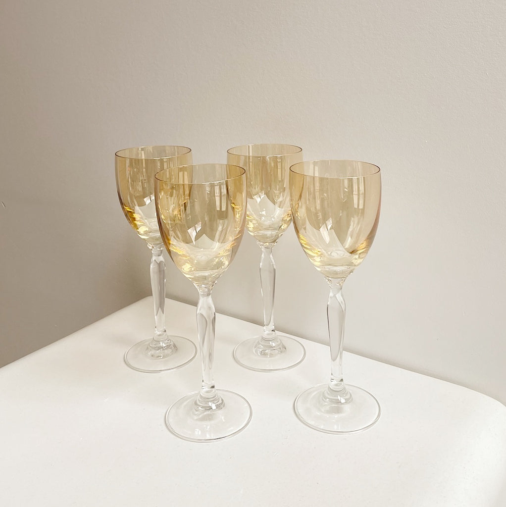 Delicate Honey Wine Glasses