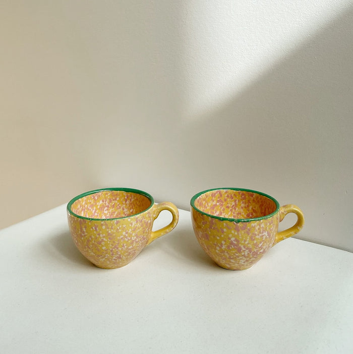 Sunrise Speckled Cappuccino Cups